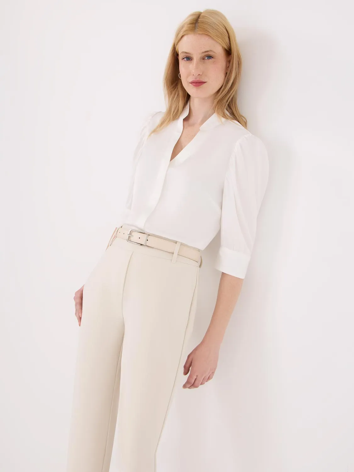 3/4 Sleeve Satin Blouse