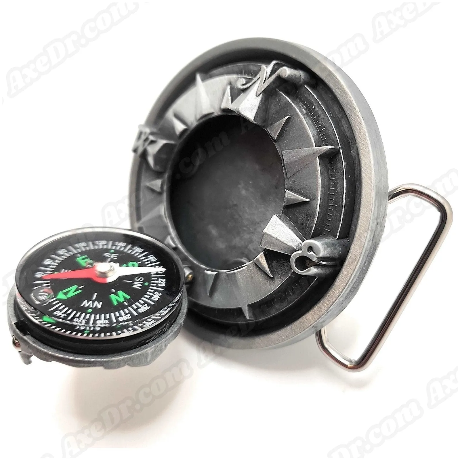 3D Pop-Out Compass Belt Buckle