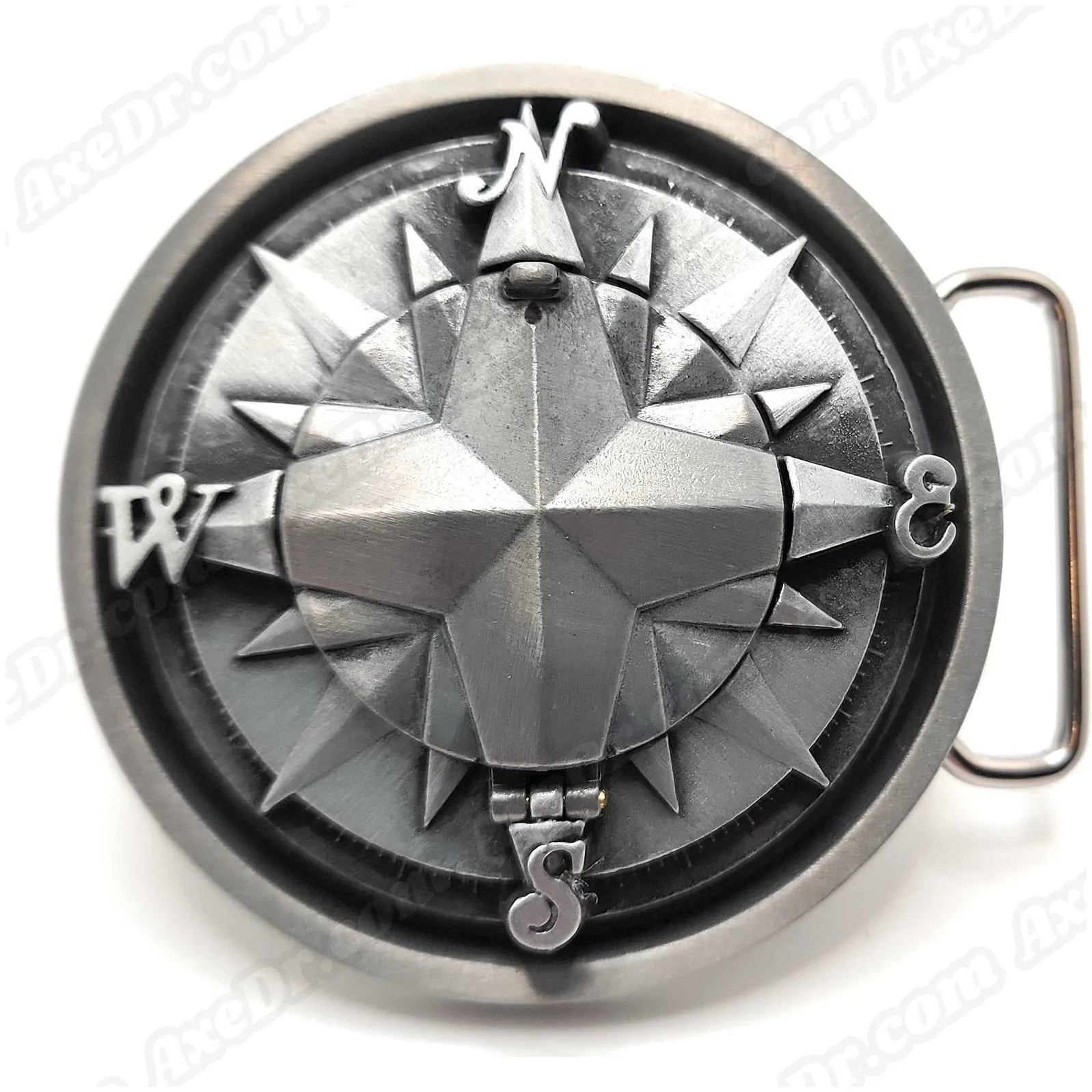 3D Pop-Out Compass Belt Buckle