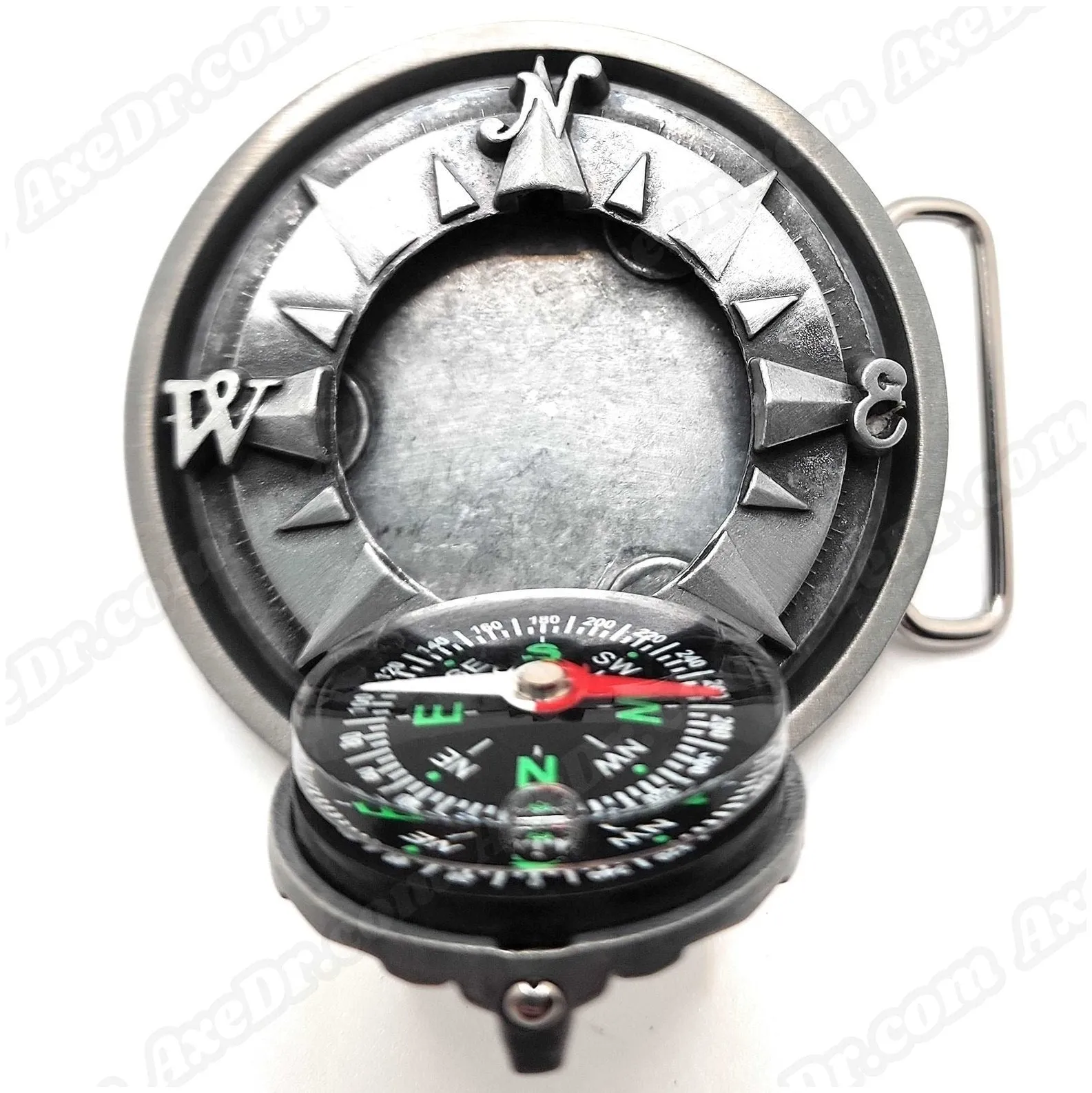 3D Pop-Out Compass Belt Buckle