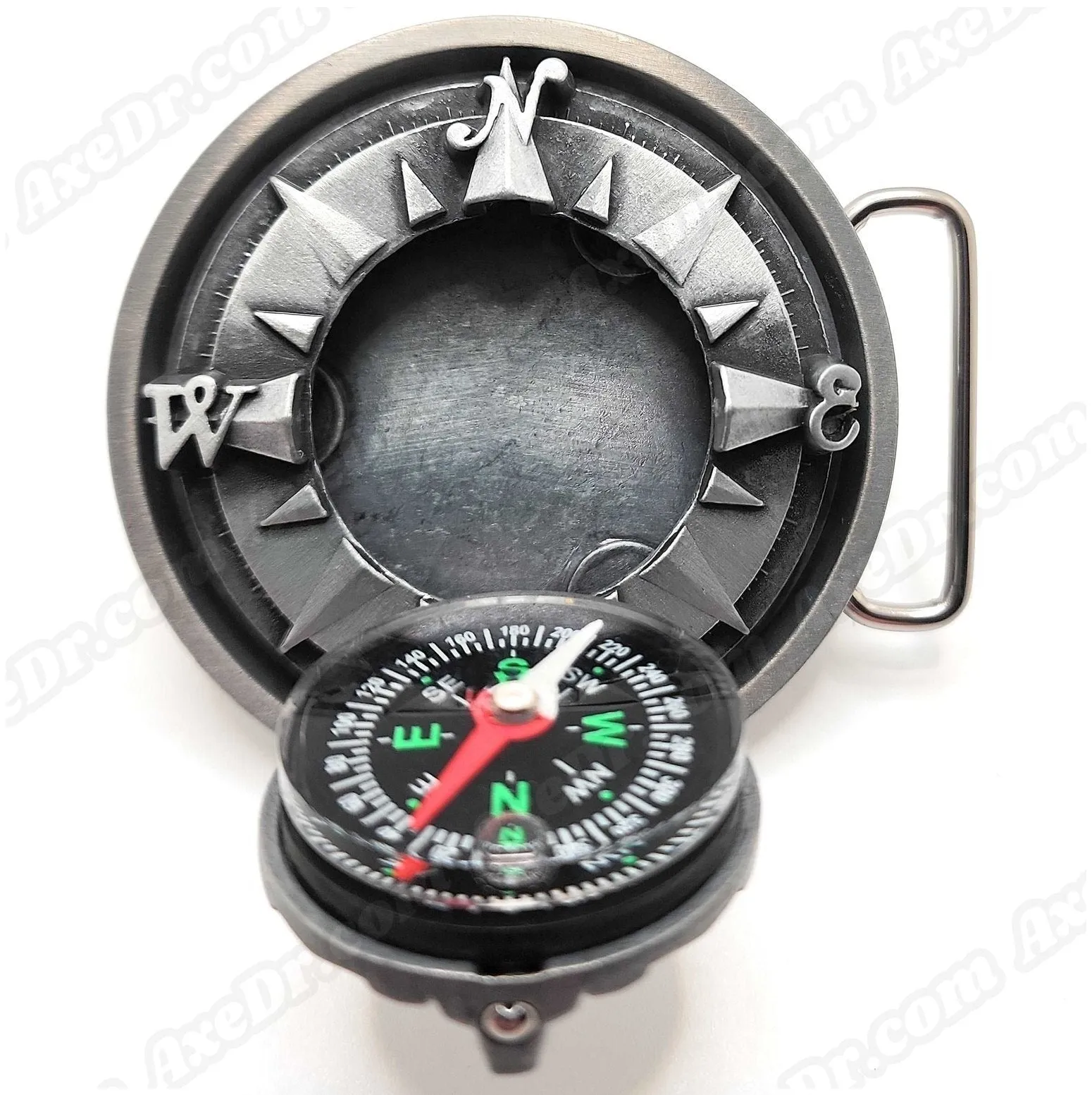 3D Pop-Out Compass Belt Buckle