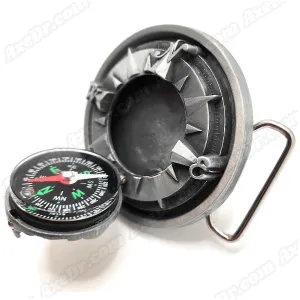 3D Pop-Out Compass Belt Buckle