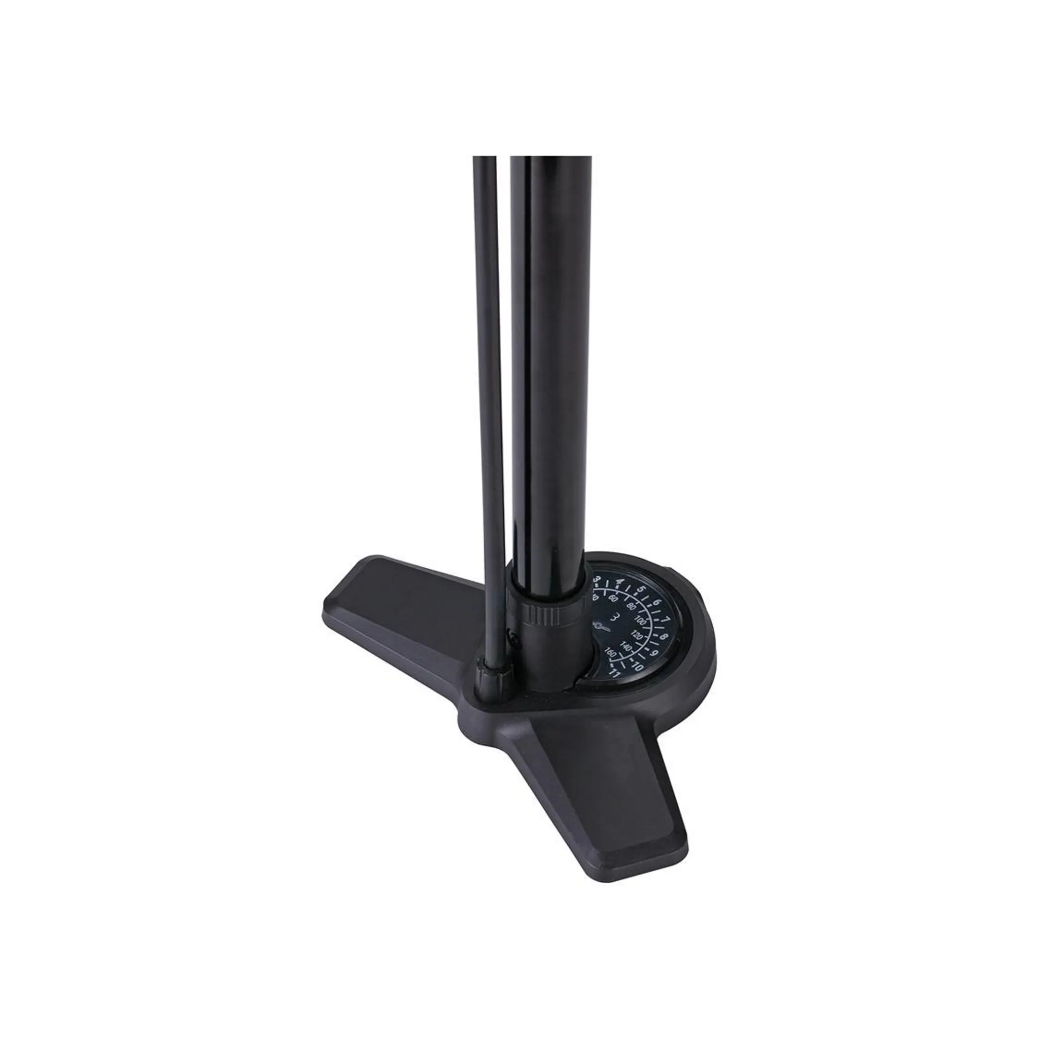 BBB 'AIRBOOST' Floorpump Black (DualHead Valve)