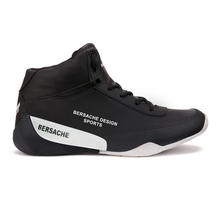 Bersache Lightweight Sports Running Shoes For Men Black-9017