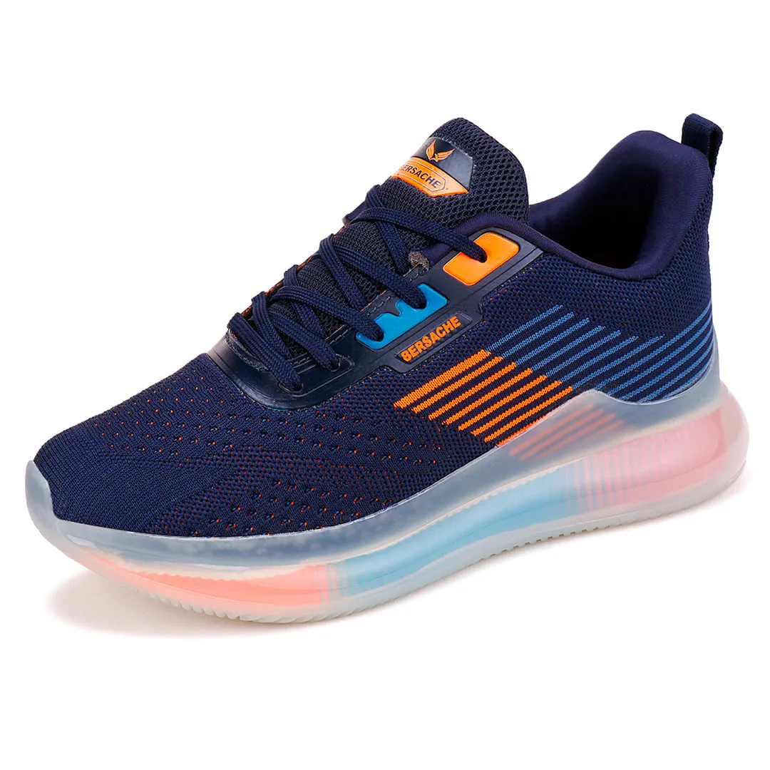Bersache Lightweight Sports Running Shoes For Men Blue-9028