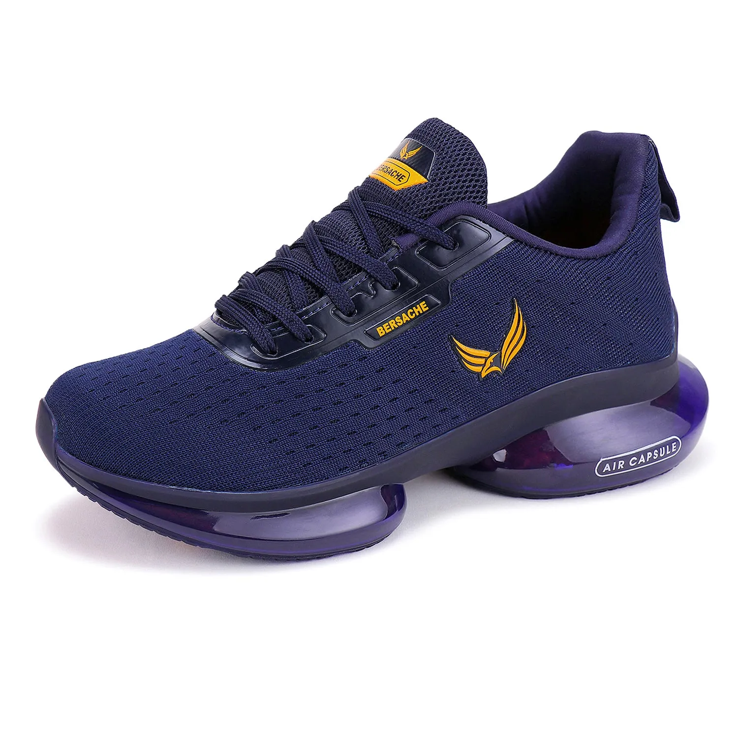 Bersache Lightweight Sports Running Shoes For Men Blue-9039