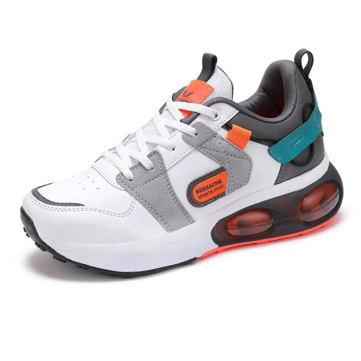 Bersache Lightweight Sports Running Shoes For Men Grey-9045
