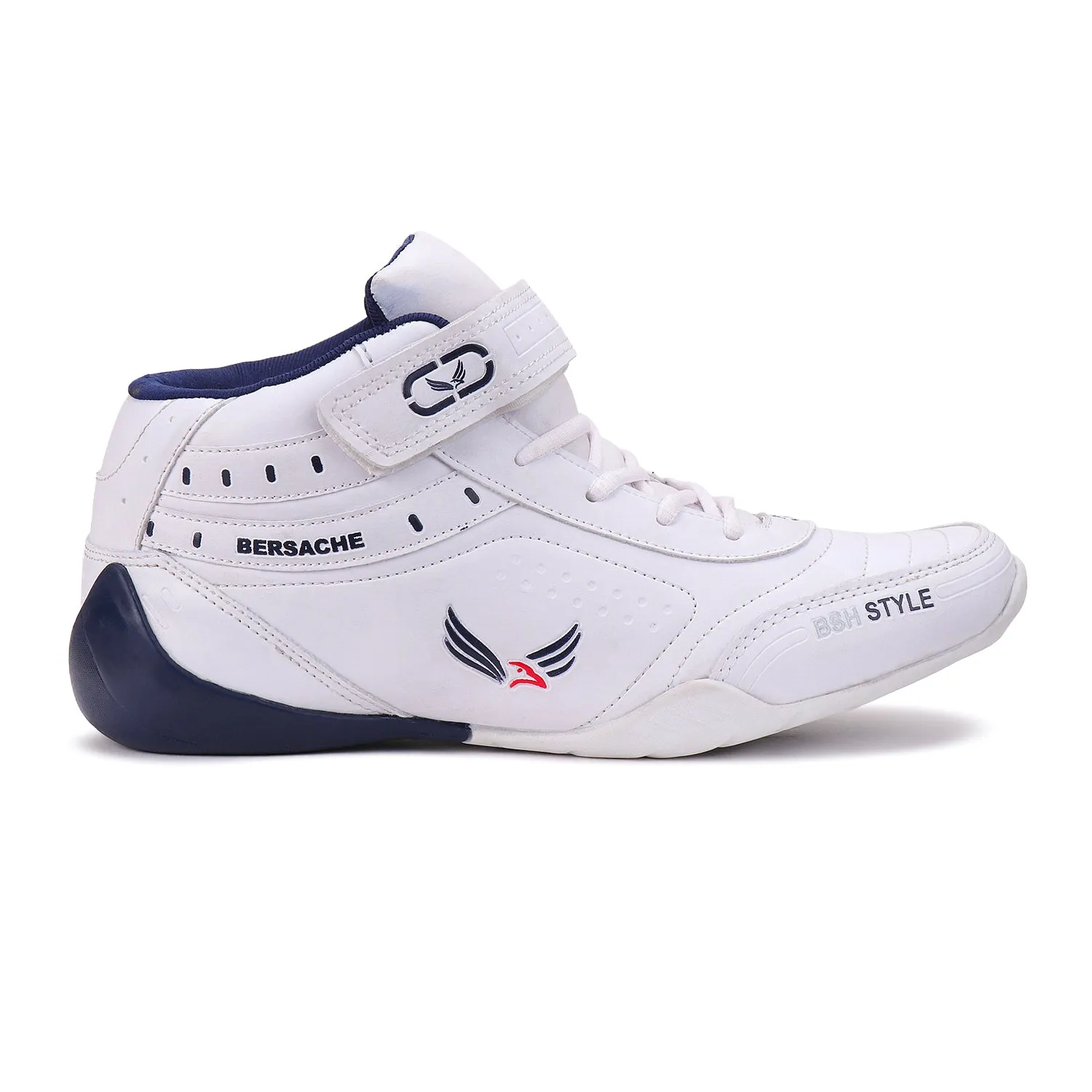 Bersache Lightweight Sports Running Shoes For Men White-9018