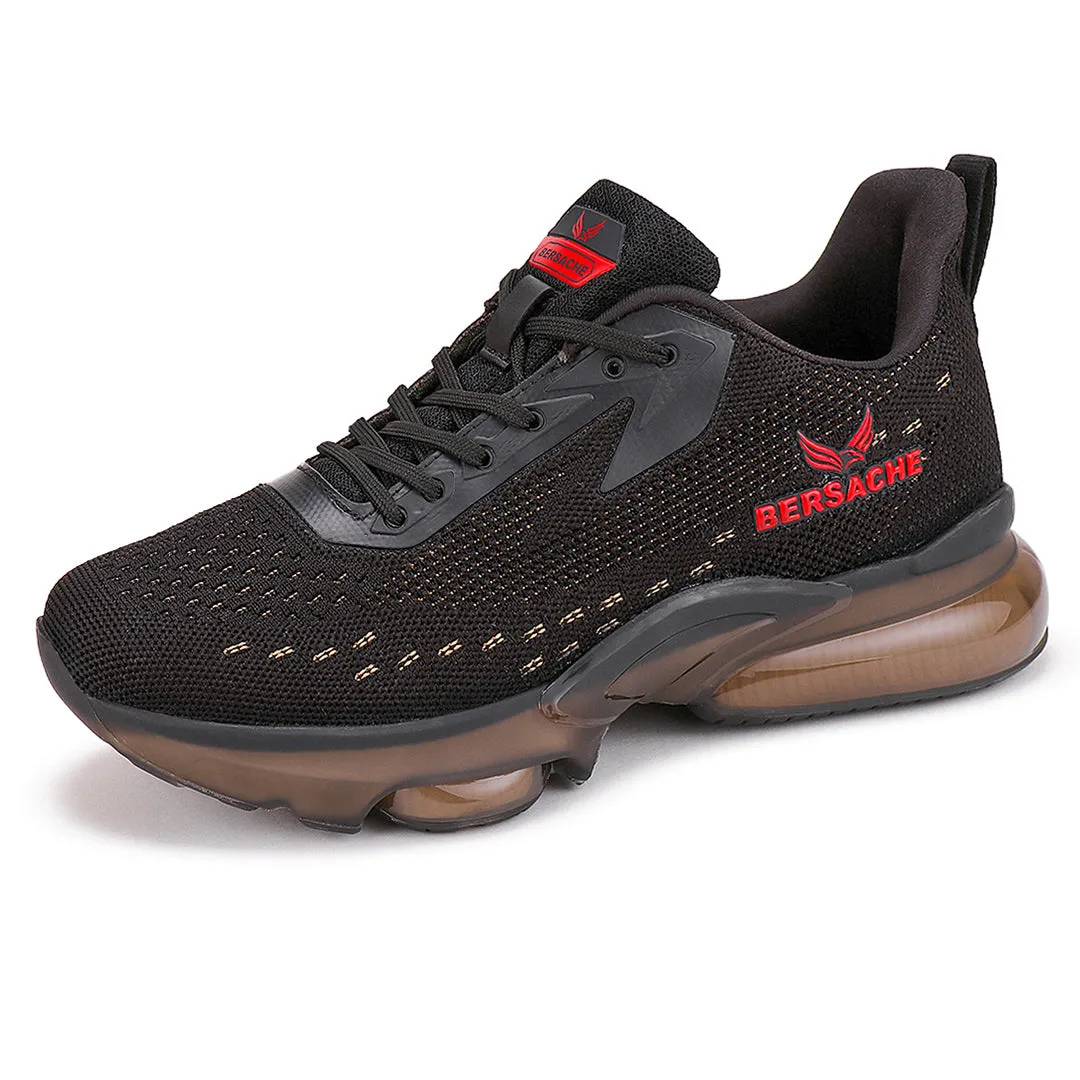 Bersache Running Sports Shoes For Men  Black-9030