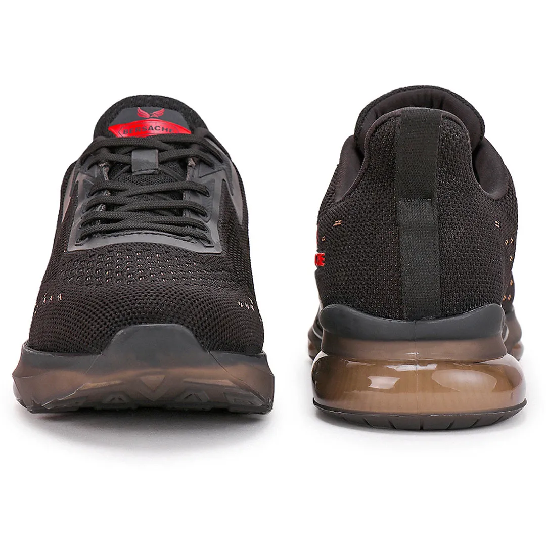Bersache Running Sports Shoes For Men  Black-9030