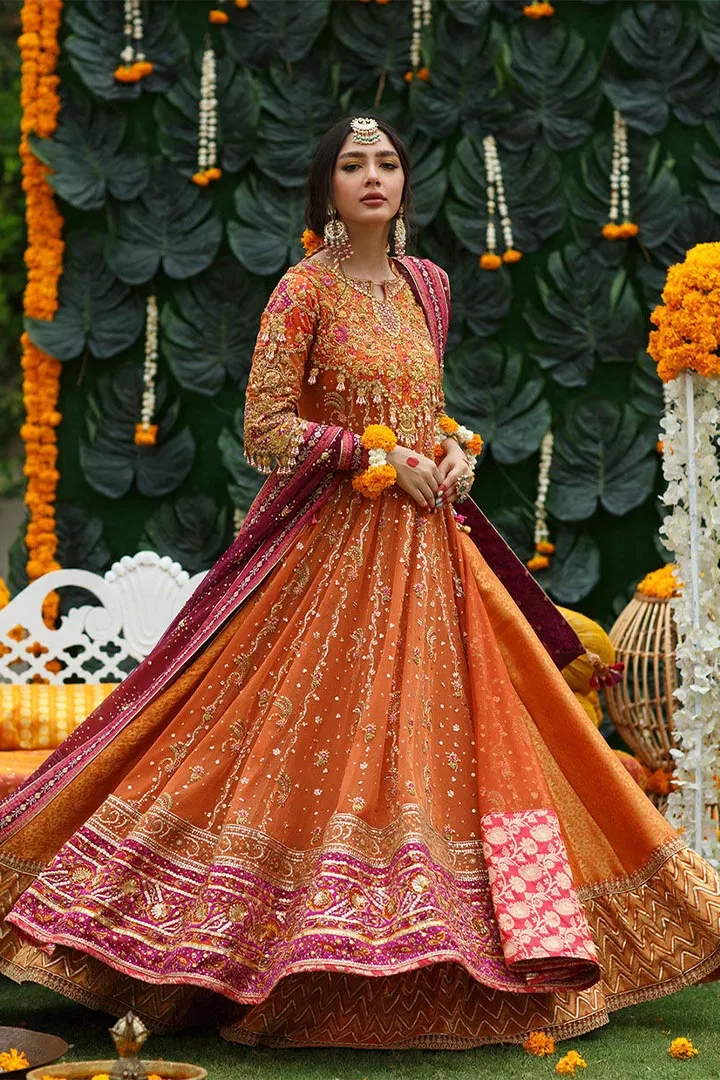 BIA BURNT ORANGE KALIDAAR - Farah Talib Aziz