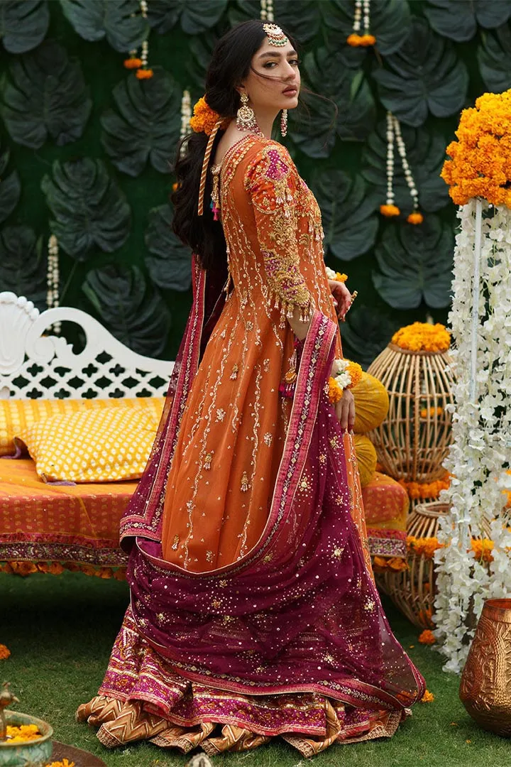BIA BURNT ORANGE KALIDAAR - Farah Talib Aziz