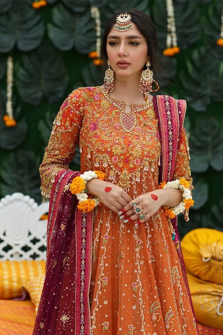BIA BURNT ORANGE KALIDAAR - Farah Talib Aziz