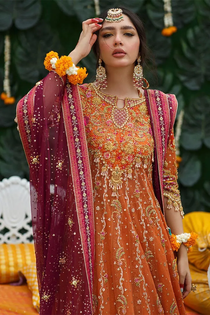 BIA BURNT ORANGE KALIDAAR - Farah Talib Aziz