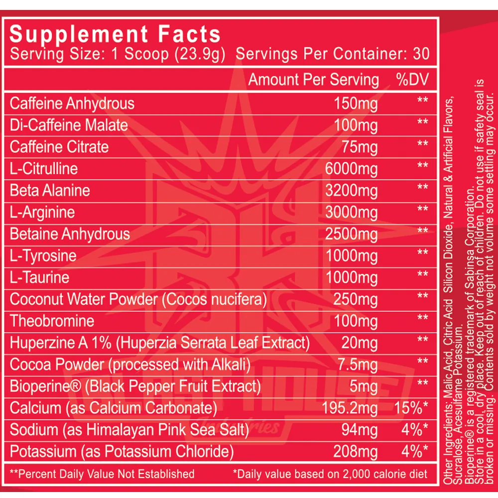 BLASTHOUSE PRE V.2 - SOUR WATERMELON CANDY (30 SERVINGS)