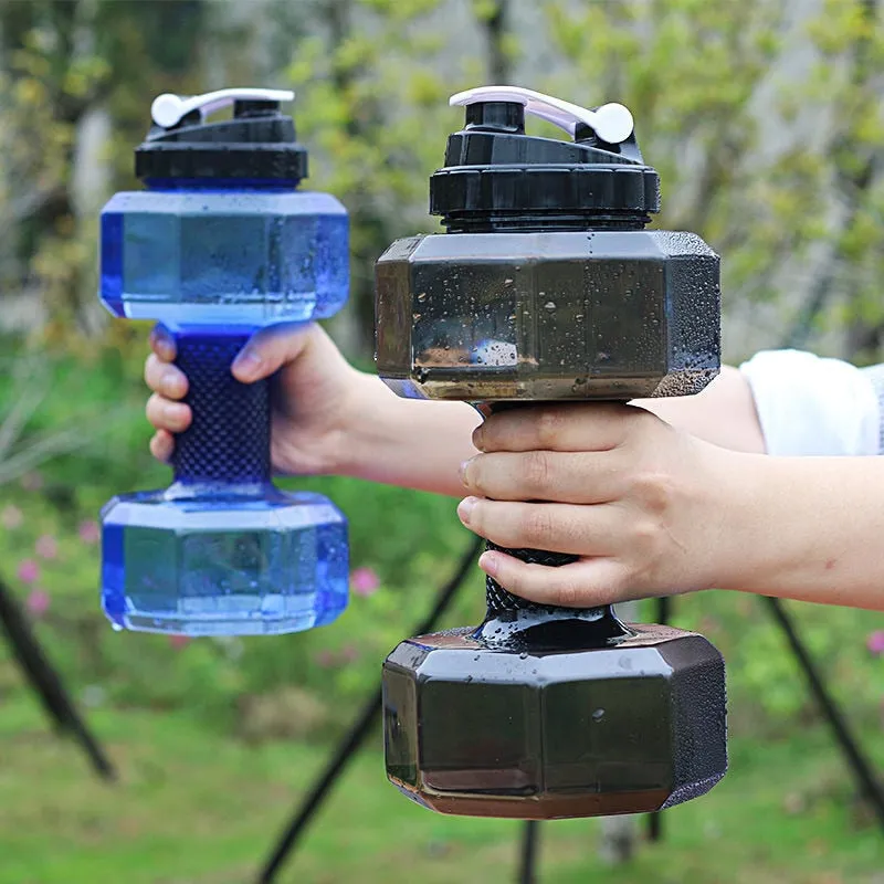 Blue-  TGS OG Water Dumbbell Sport Bottle