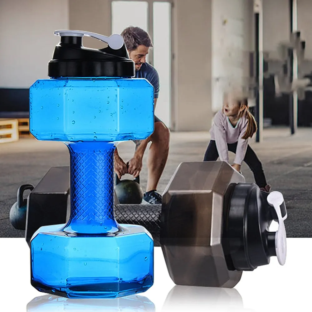 Blue-  TGS OG Water Dumbbell Sport Bottle