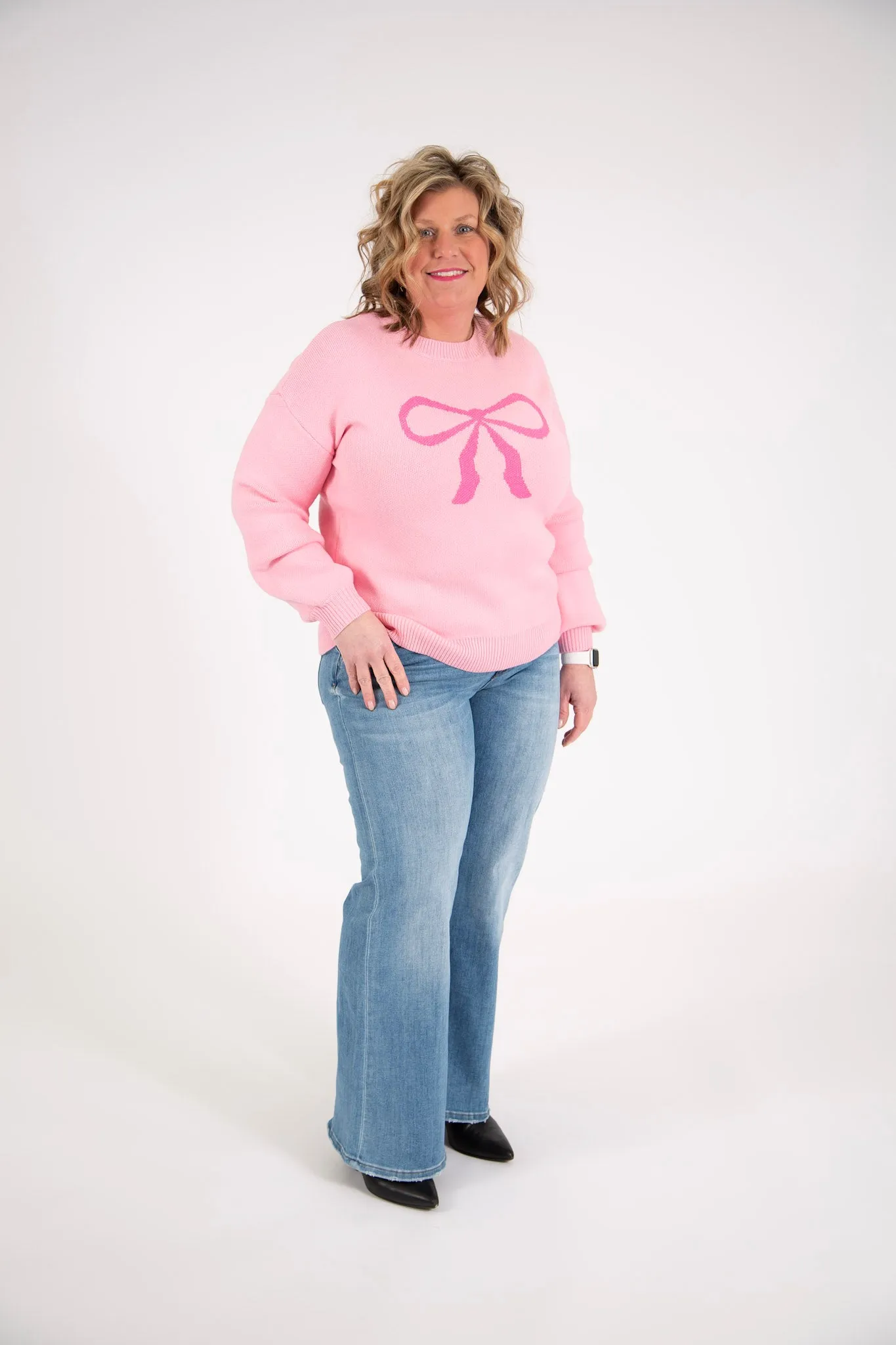 Bow Sweater | Pink