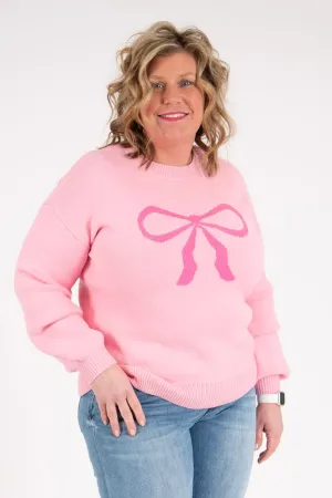Bow Sweater | Pink