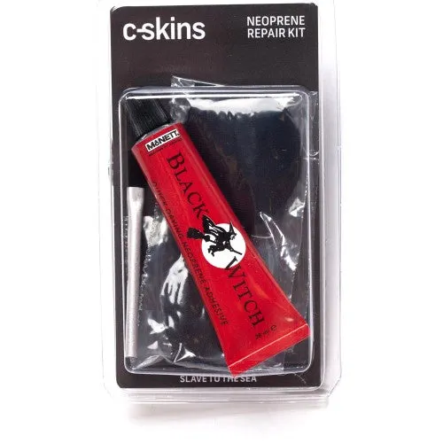 C-Skins Neoprene Wetsuit Repair Kit - Black Witch with Patches