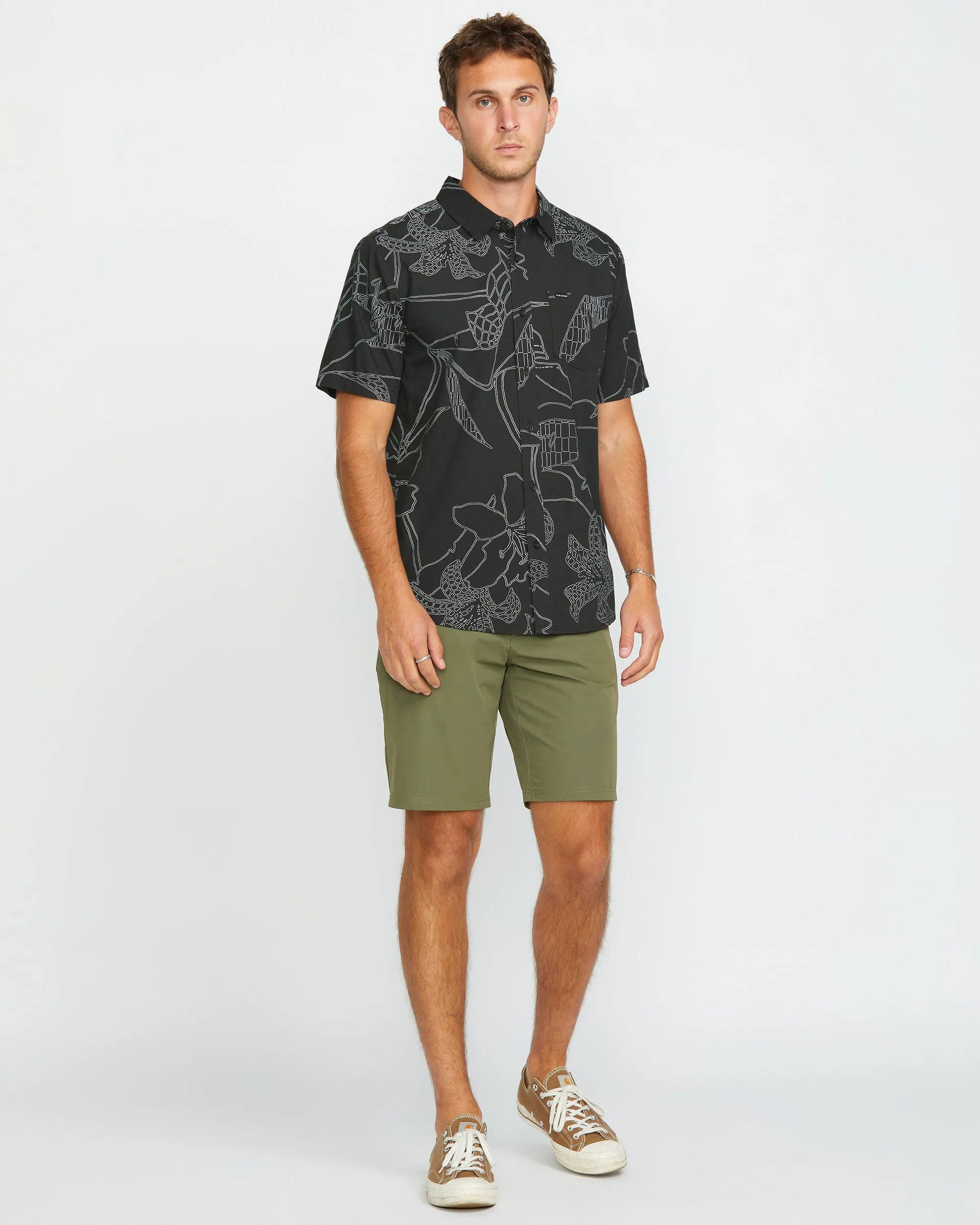 Cad Floral Shirt - STEALTH