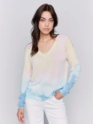 Charlie B Tie-Dye Printed Sweater