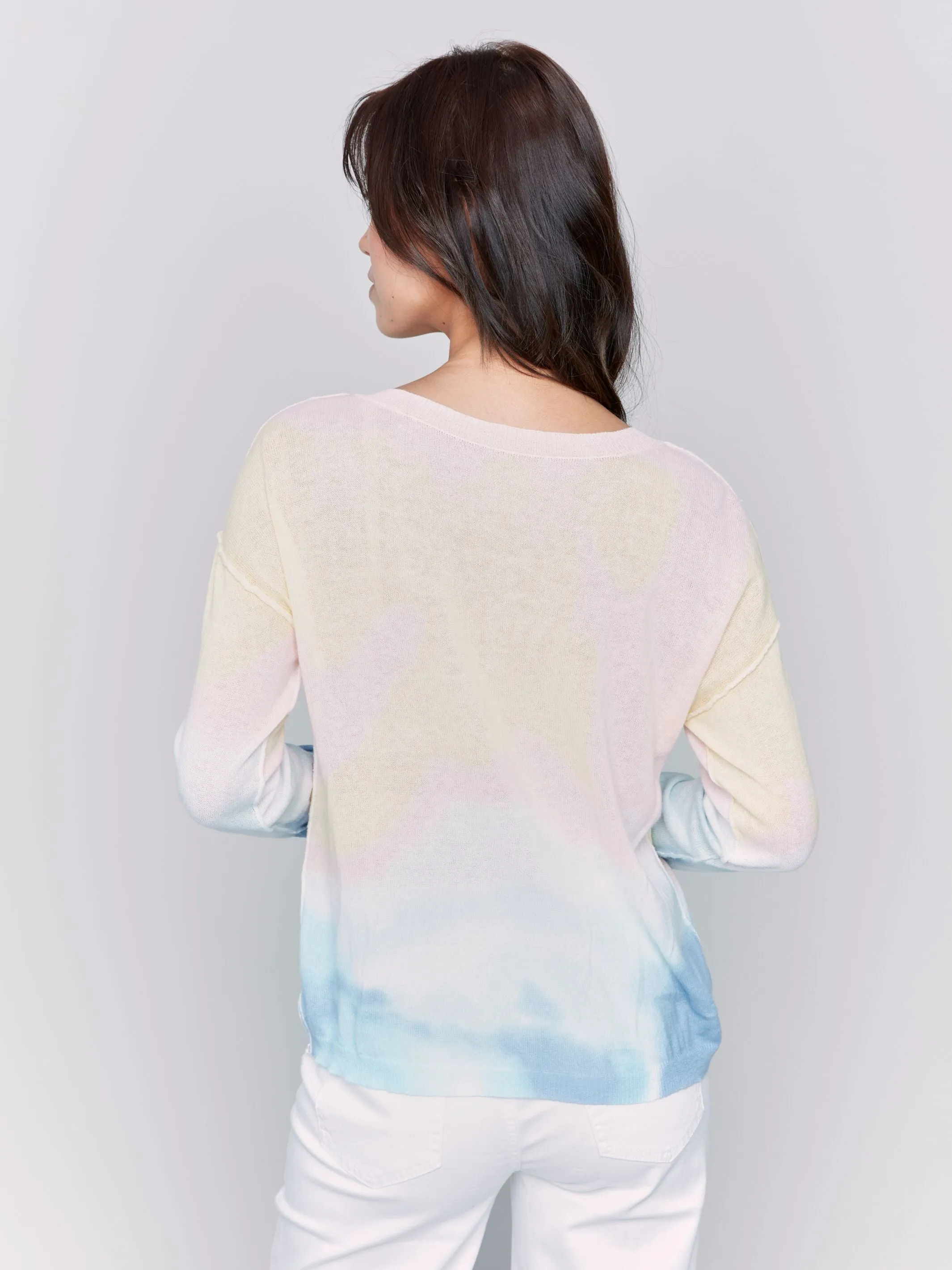 Charlie B Tie-Dye Printed Sweater