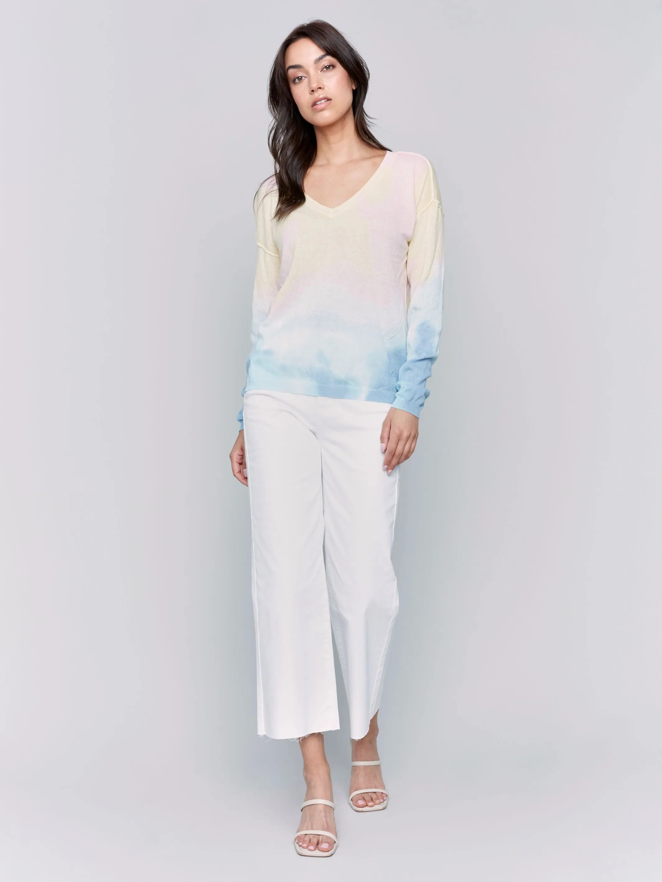 Charlie B Tie-Dye Printed Sweater