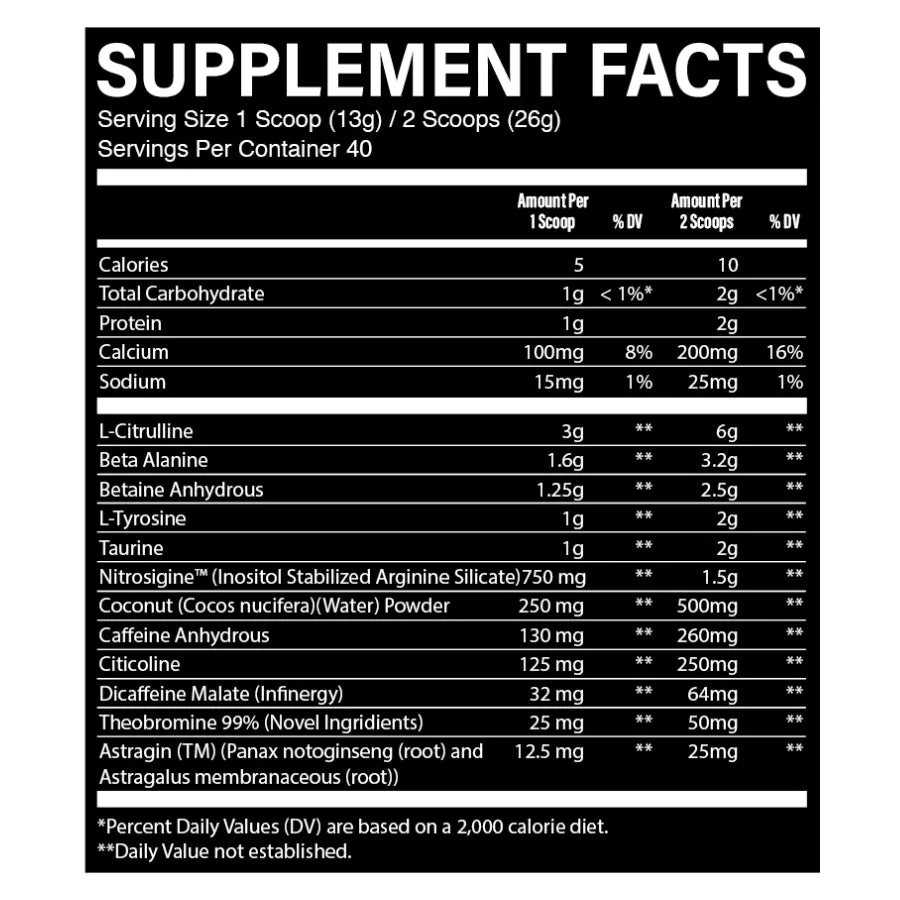 Christopher's Secret Stuff Pre-Workout