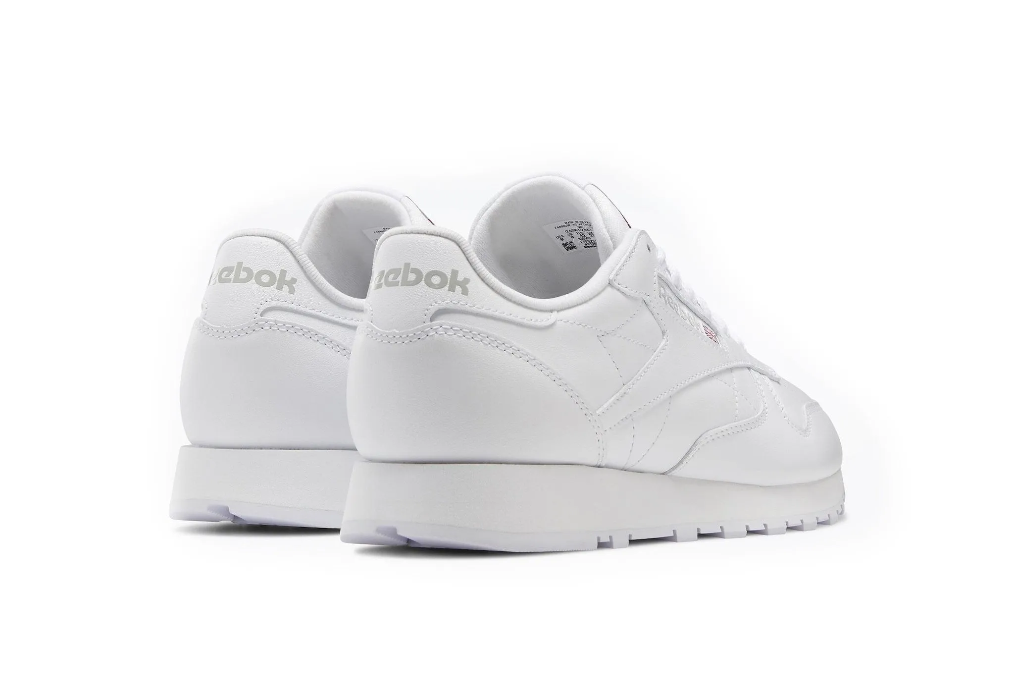 'Classic leather' men's sneaker - white