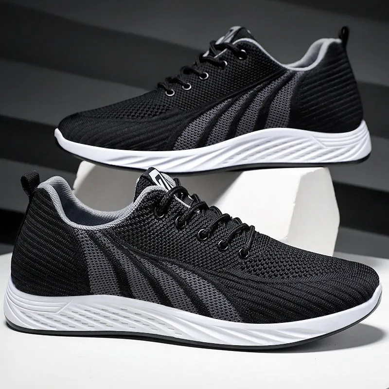 Classic Lightweight Men's Sneakers with Adjustable Features