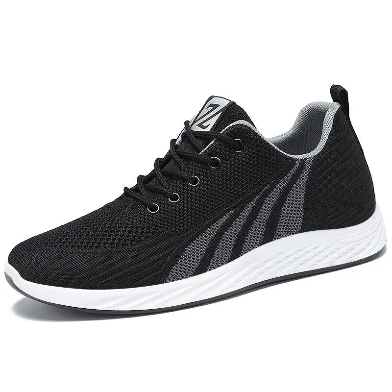 Classic Lightweight Men's Sneakers with Adjustable Features