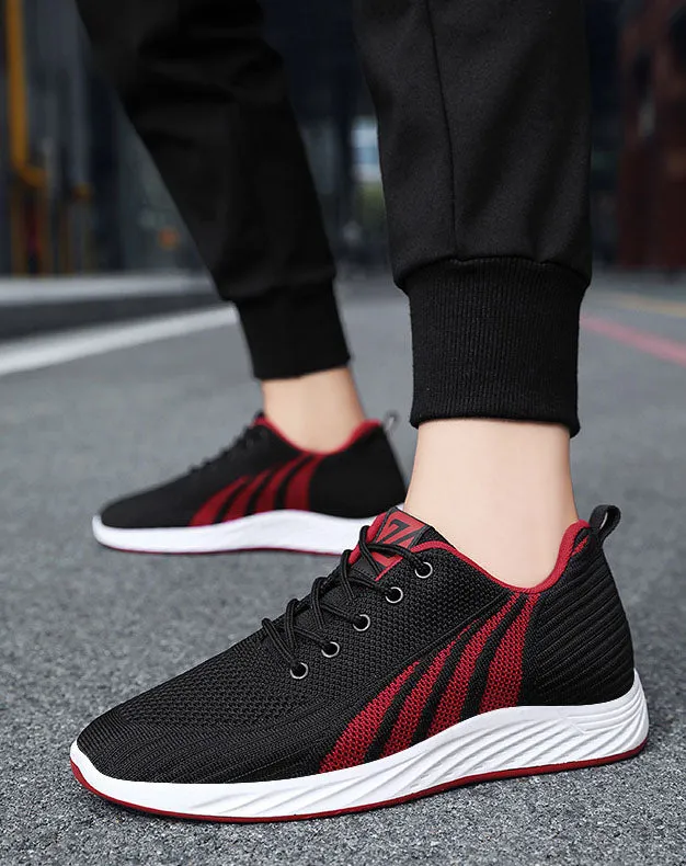 Classic Lightweight Men's Sneakers with Adjustable Features