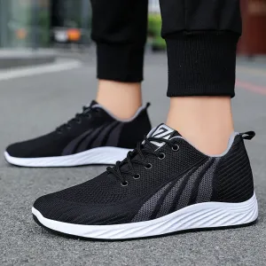 Classic Lightweight Men's Sneakers with Adjustable Features