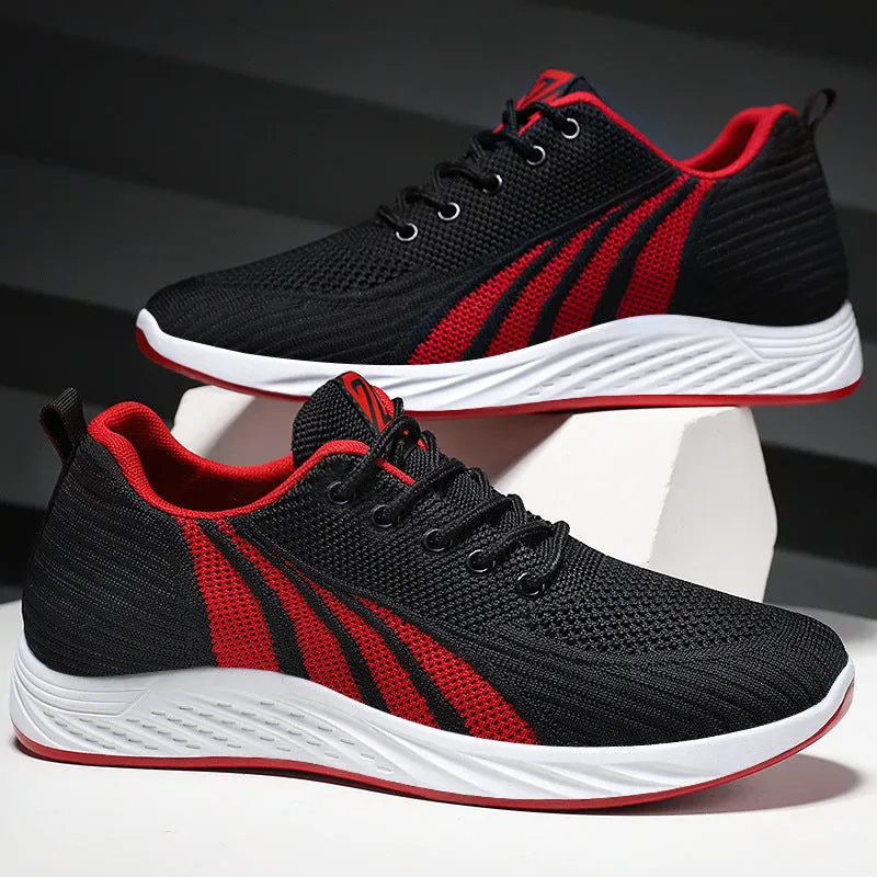Classic Lightweight Men's Sneakers with Adjustable Features