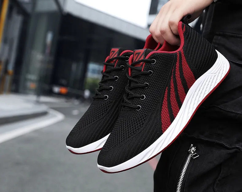 Classic Lightweight Men's Sneakers with Adjustable Features