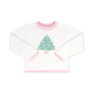 Cozy Up Sweater - Sterling White, Tree, Pink