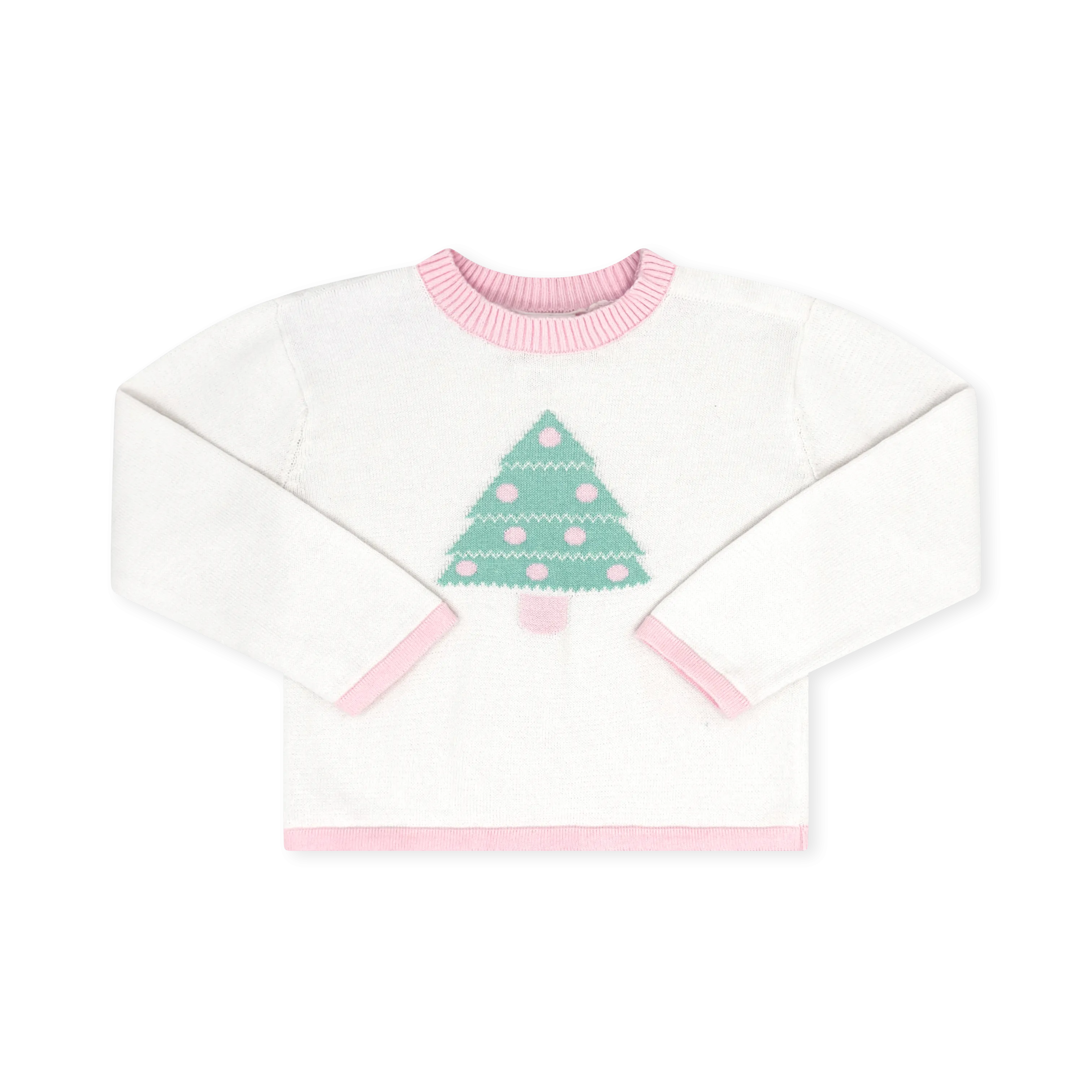 Cozy Up Sweater - Sterling White, Tree, Pink