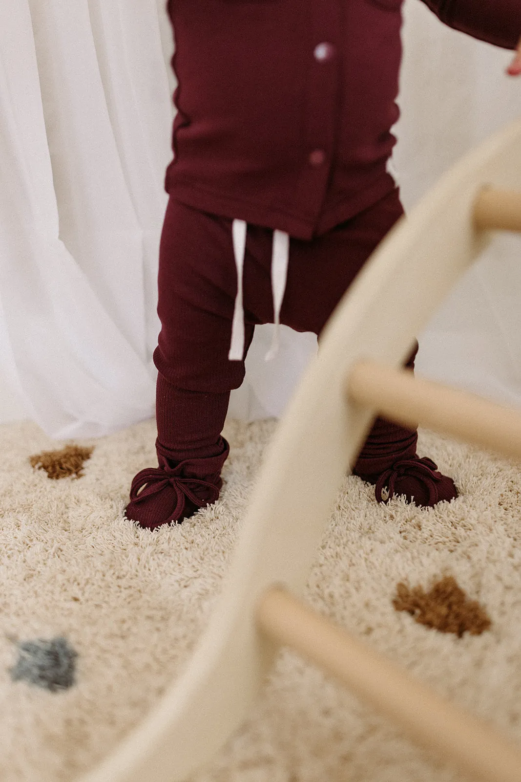 Crew Kids Ribbed Berry Booties