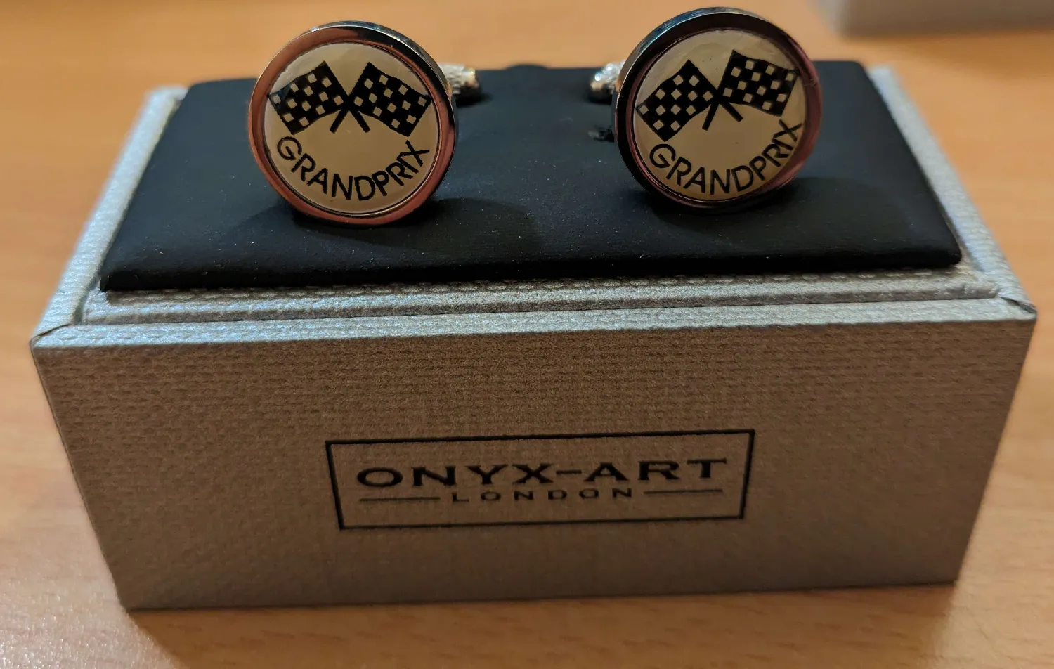 CUFFLINKS Various Designs MotorsportMerch Gift Box NEW! - CK86 Grandprix