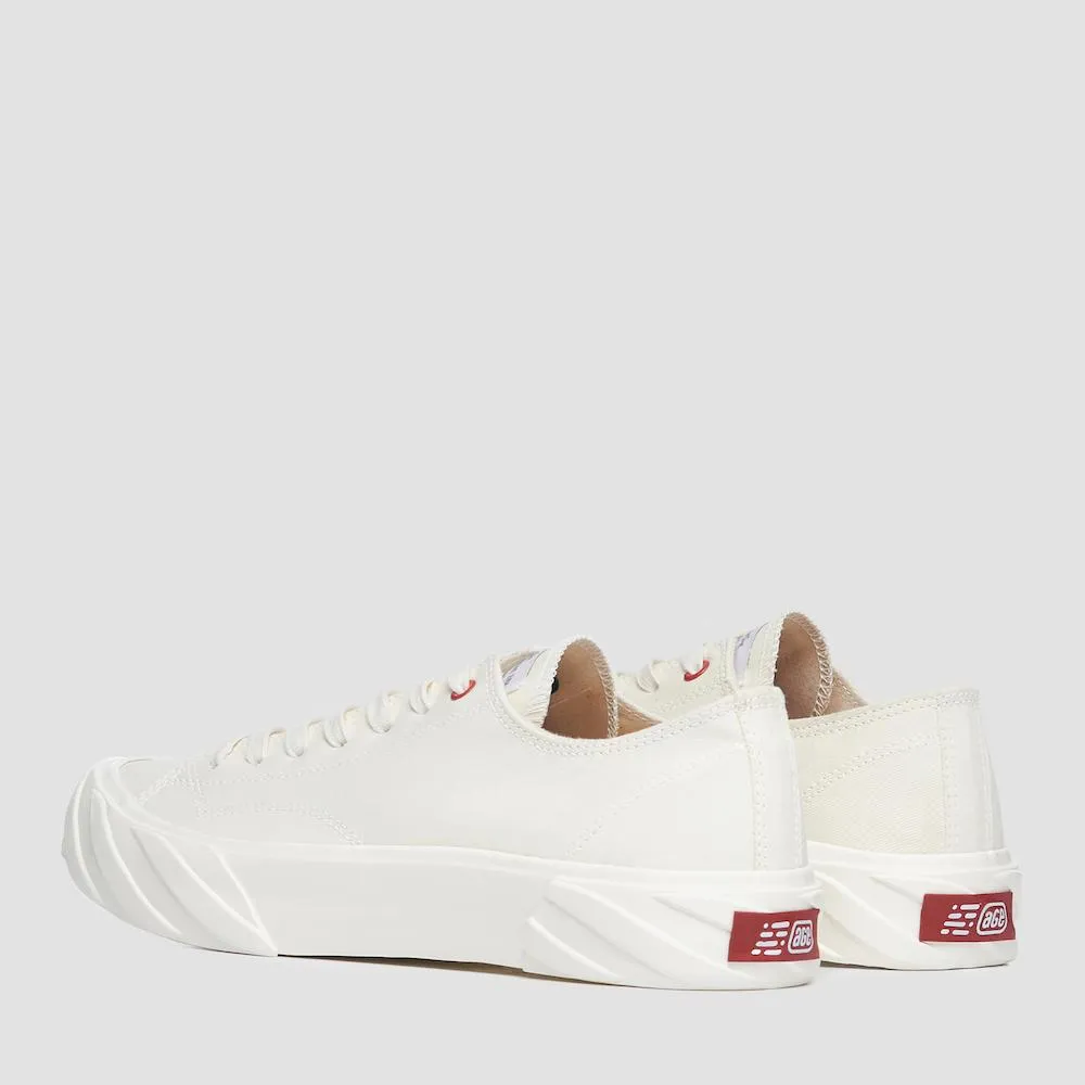 CUT Sneakers in White Carbon Coated Canvas