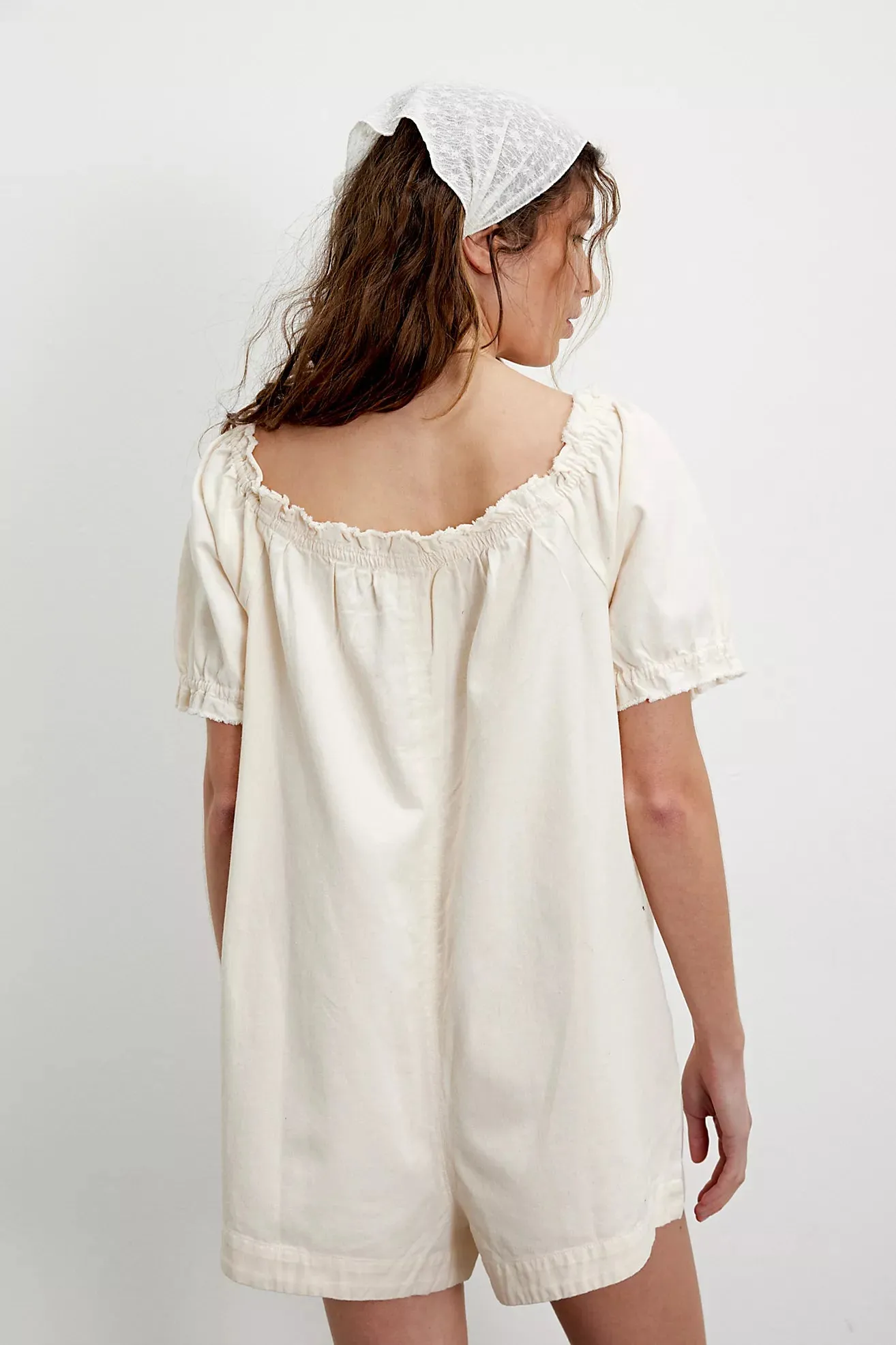 Daisy Denim Babydoll Romper
