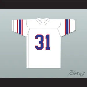 Dana White 31 High School White Football Jersey 2