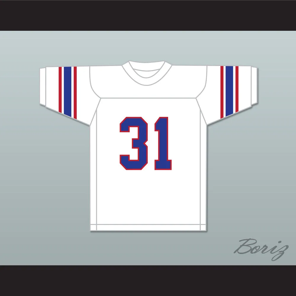 Dana White 31 High School White Football Jersey 2