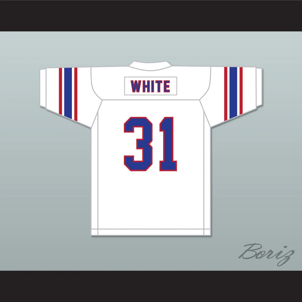 Dana White 31 High School White Football Jersey 2