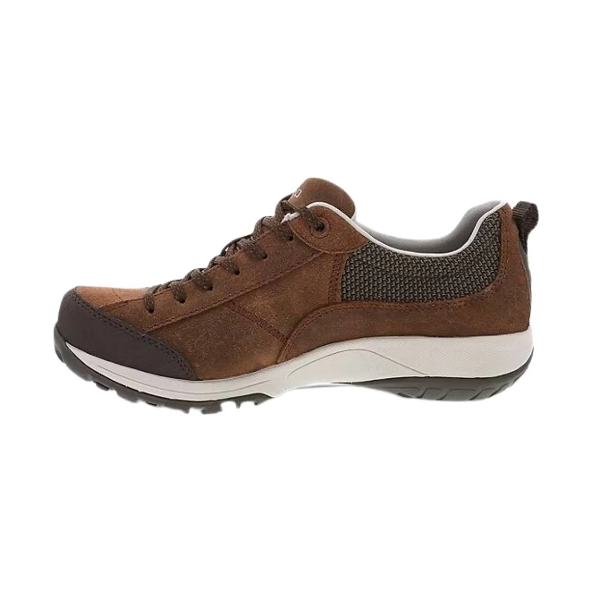 Dansko Women's Paisley Waterproof Sneaker - Brown Burnished Suede