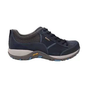 Dansko Women's Paisley Waterproof Sneaker - Navy Milled Nubuck