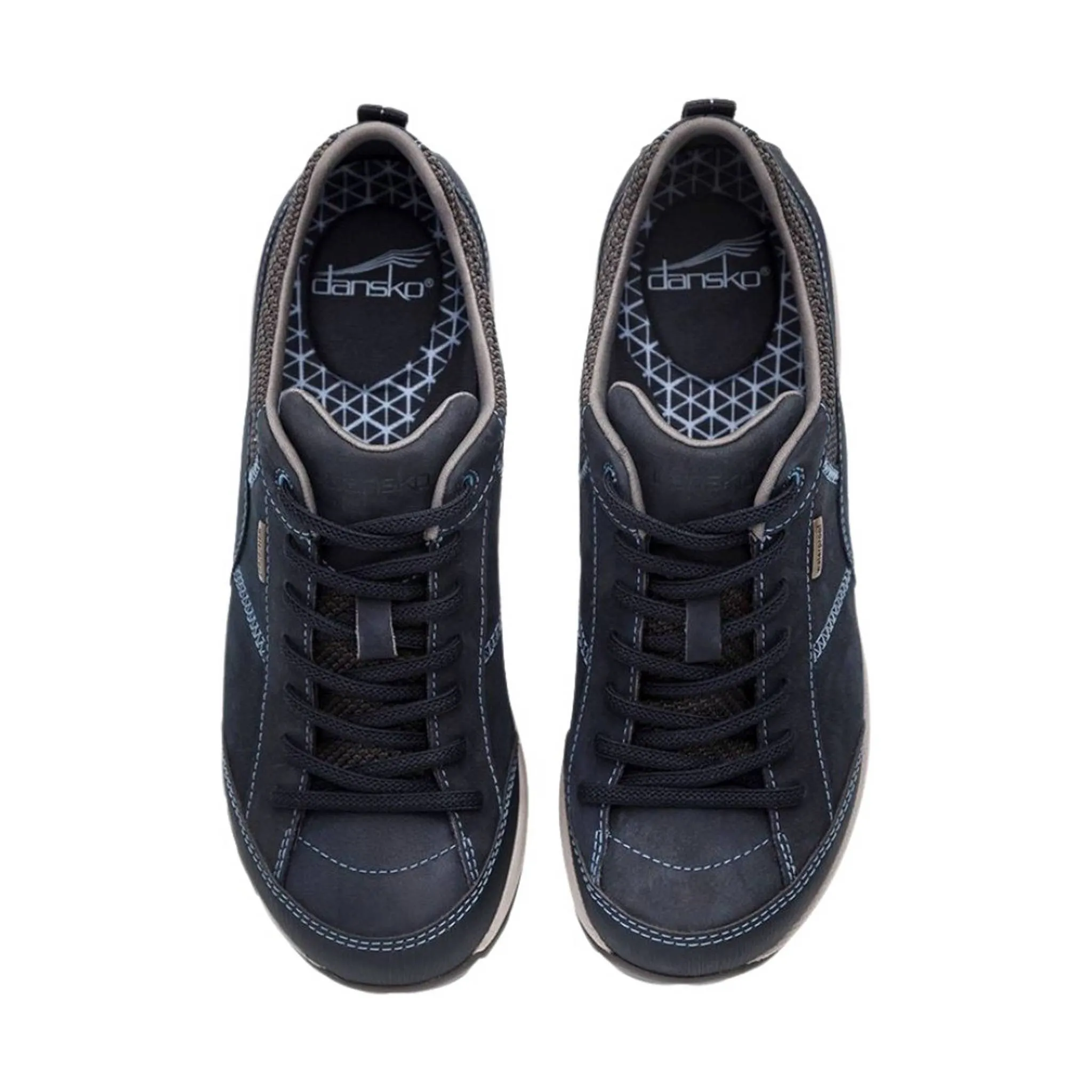 Dansko Women's Paisley Waterproof Sneaker - Navy Milled Nubuck