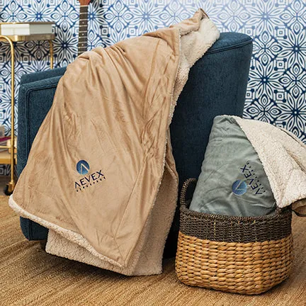 Delta Chi Sherpa Lined Blanket
