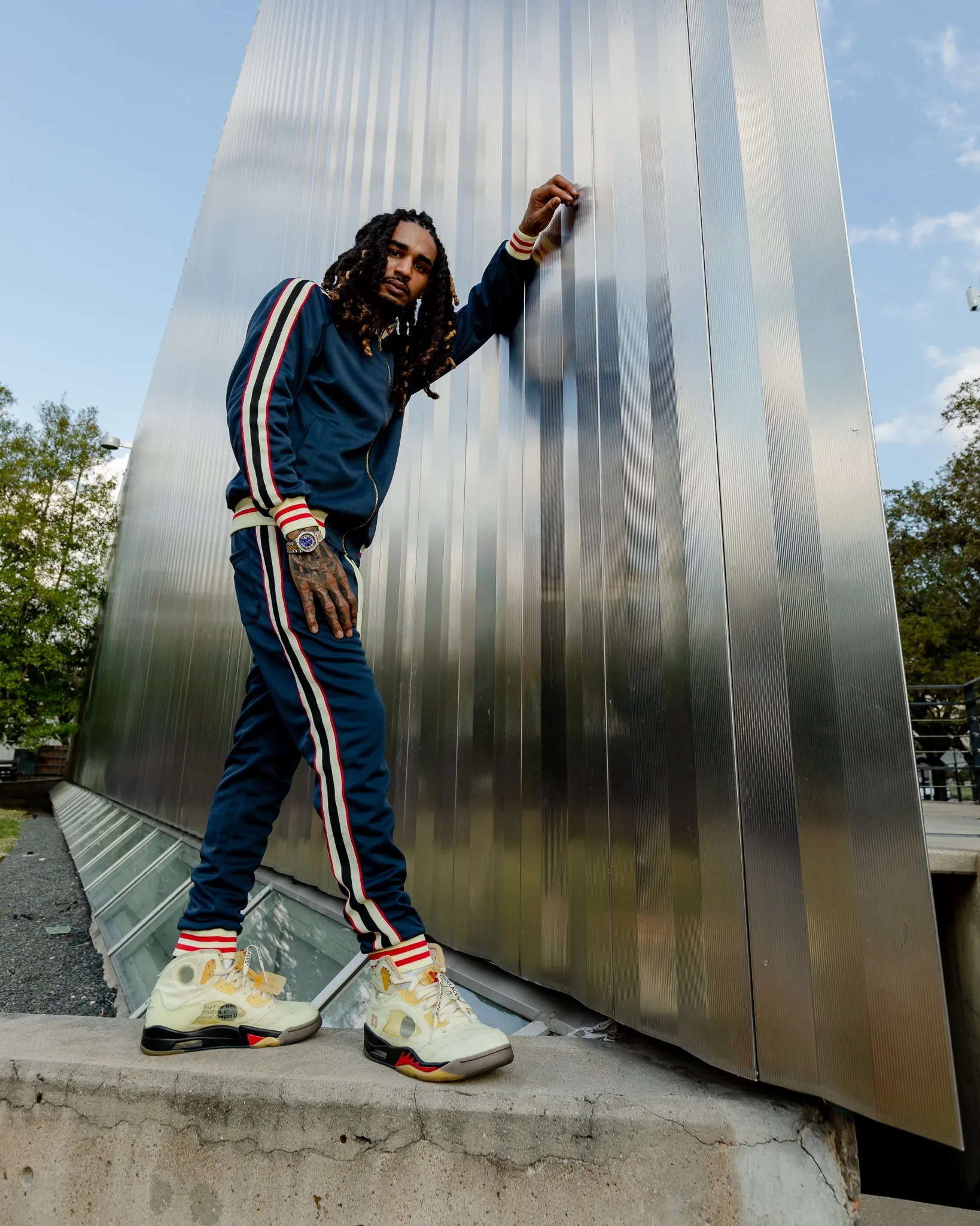 Detroit (Navy Multi Tracksuit Set)